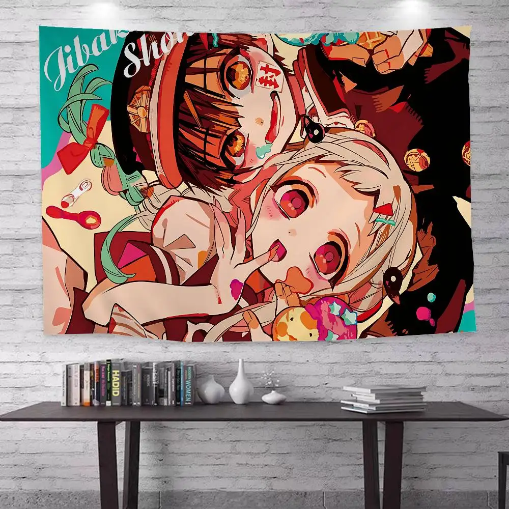 Jibaku Shounen Hanako Kun Anime Colorful Tapestry Wall Hanging Cheap Hippie Wall Hanging Bohemian Wall Tapestries Mandala Wall