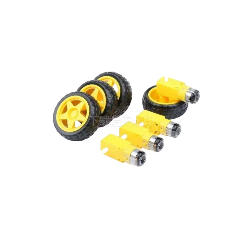 

TT motor + 65mm wheel DC3V-6V Motor 130 Gear the for Arduino Smart Car Robot TT Motor 3V-6V