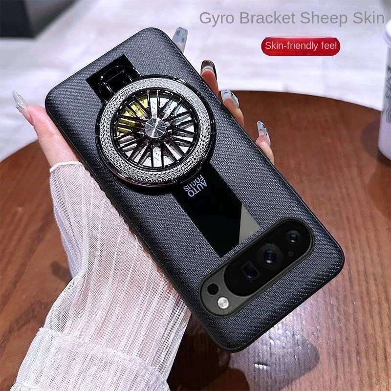 สำหรับพิกเซล 9 10 โปร XL หนังกระจกแม็กเซฟสำหรับกูเกิลพิกเซล 9 10 โปร XL 8A 8 โปร 9a กรณีแม่เหล็กกันกระแทกผู้ถือ