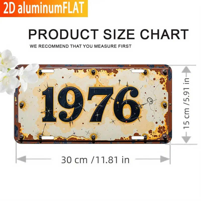 مسطح ثنائي الأبعاد - قطعة واحدة من لافتة فنية جدارية كلاسيكية من الألومنيوم مع خلفية صفراء متعثرة وأسود جريء #3