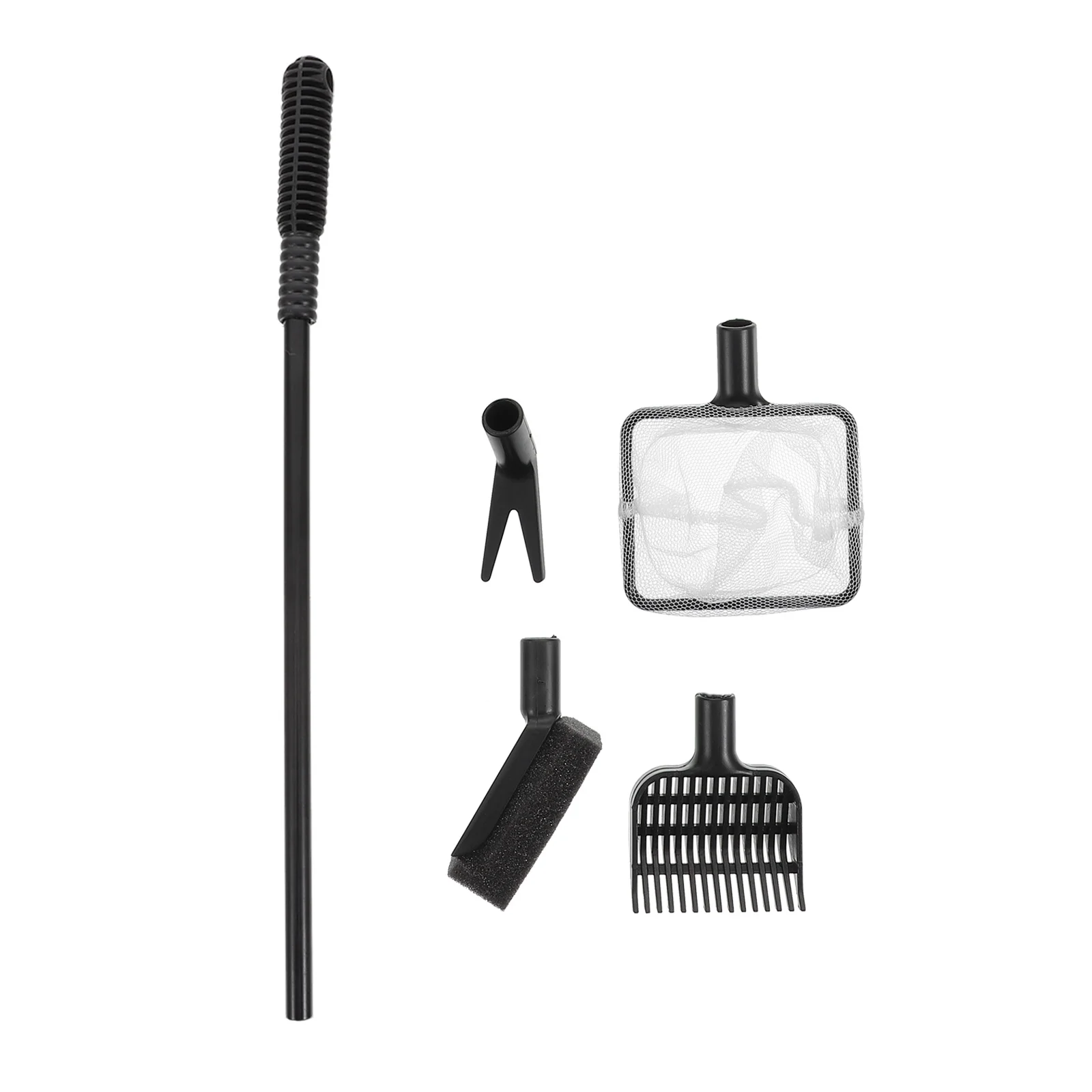 

1Set Fish Tank Cleaning Tool Set Aquarium Cleaner Durable Sturdy Pole Sponge Brush Net Gravel Rake Fish Tank Cleaning Tool