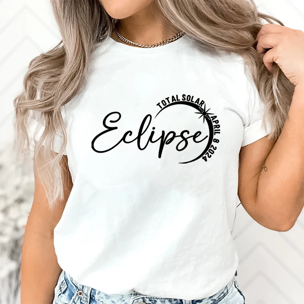 Total Solar Eclipse 2024 T Shirt April 8 2024 Shirts Glitter Solar Eclipse 2024 Tshirt Glitter Eclipse Tee Unisex Harajuku Tops