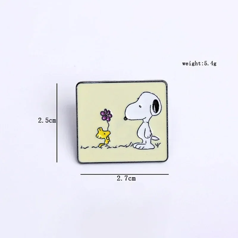 Anime Snoopy Enamel Pins Cartoon Cute Lapel Pin Accessories Shirt Jacket Bag Brooch Jewelry Decoration Hat Pin Gift for Friends