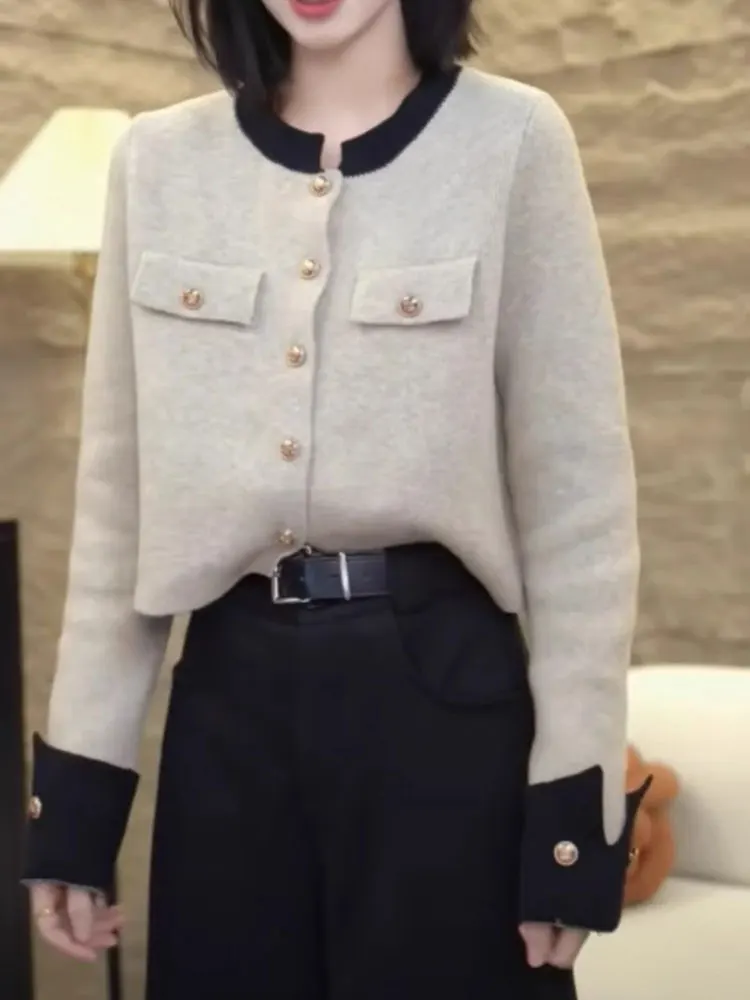 

Faionable ор Пальто с цветным воротником и длинным светом Осень Зима Новый Sle Уникальный топ Small Fraance Sle Quali