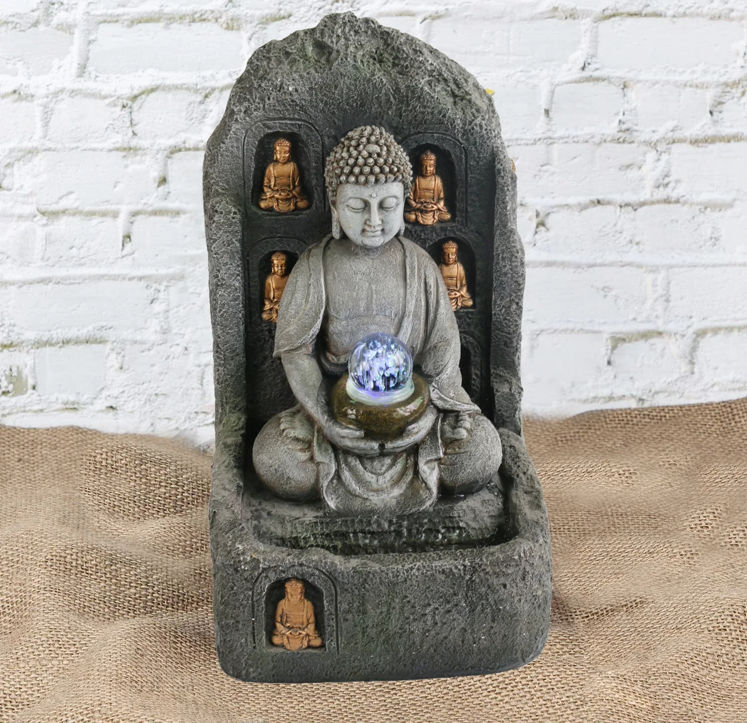 Resin sitting buddha fountain garden fountains fontaine water fountain for outdoor garden