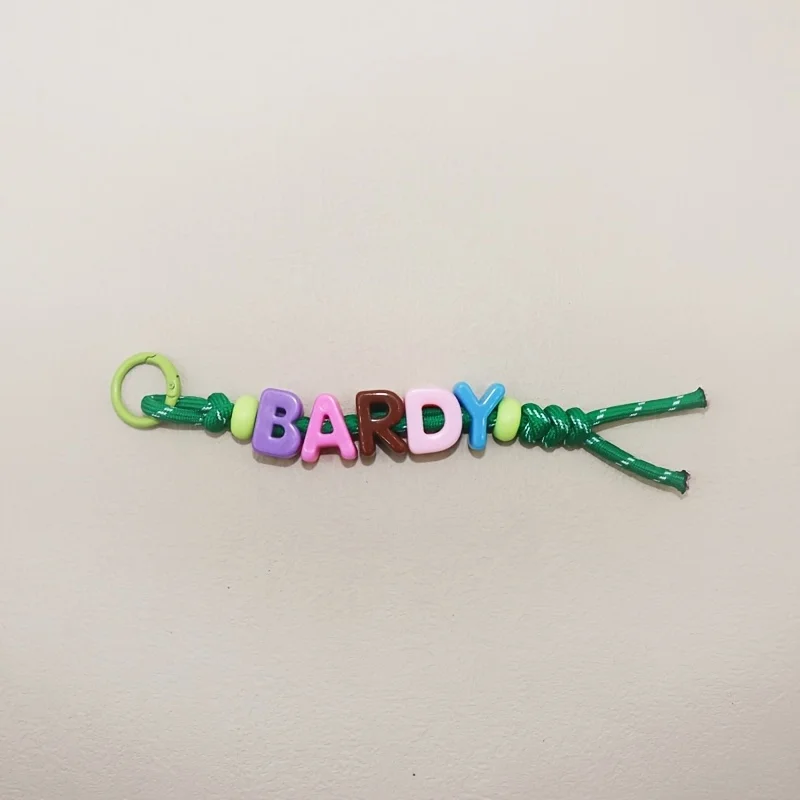 Custom Acrylic Colored Letter Keychain, Personalized Charm