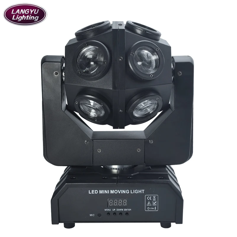 4 in 1 120W LED Spherical Moving Head light support DMX512 for Stage Show  Concert Disco Wedding Party  Bar  create visual feast