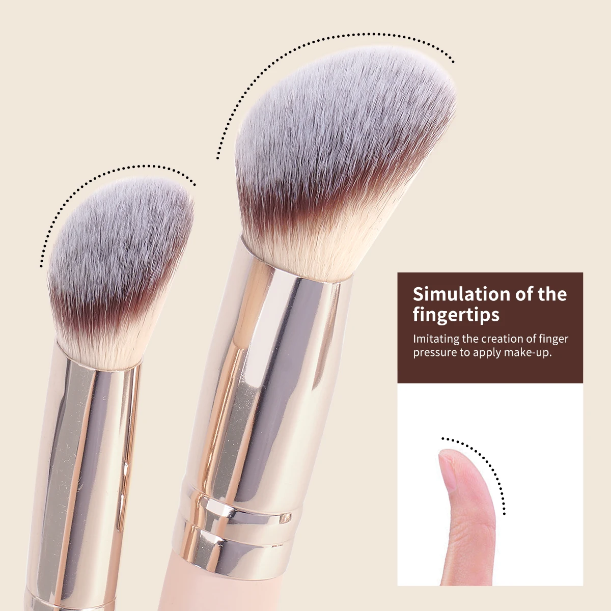 MAANGE 11PCS Makeup Brush Set with Travel Bag Foundation Powder Concealer Eyeshadow Blush Blending Face Brush Kit for Beginner