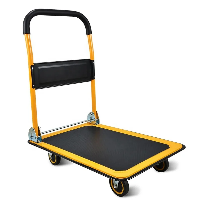 

300 kg folding polypropylene platform trolley, heavy duty portable flatbed truck