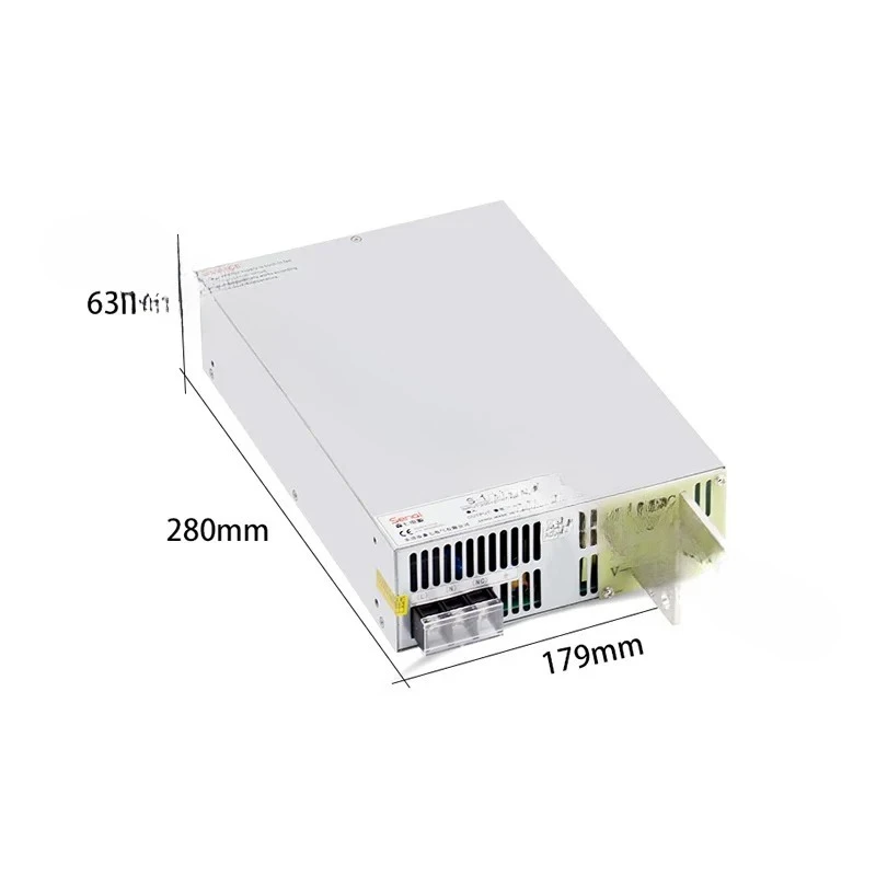 Ultra-thin 2000W 24V high-power switching power supply, AC180V-260V to DC12V-110V industrial DC source transformer