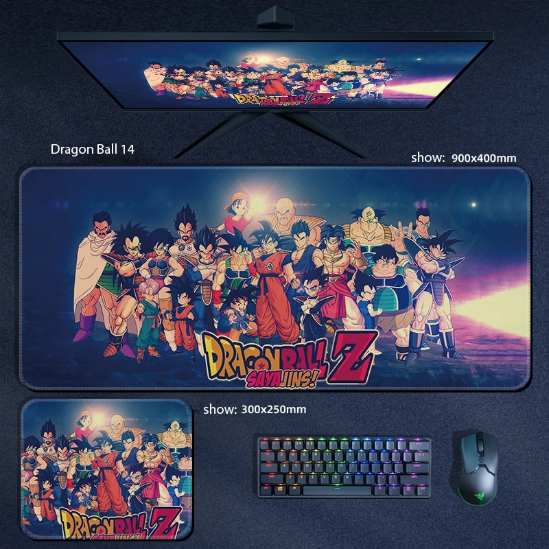 Dragon Ball Z Super Anime Figure Mousepad Large Gaming Mouse Pad Gamer Laptop Computer PC Accessories Game Mousemat Goku Saiyan