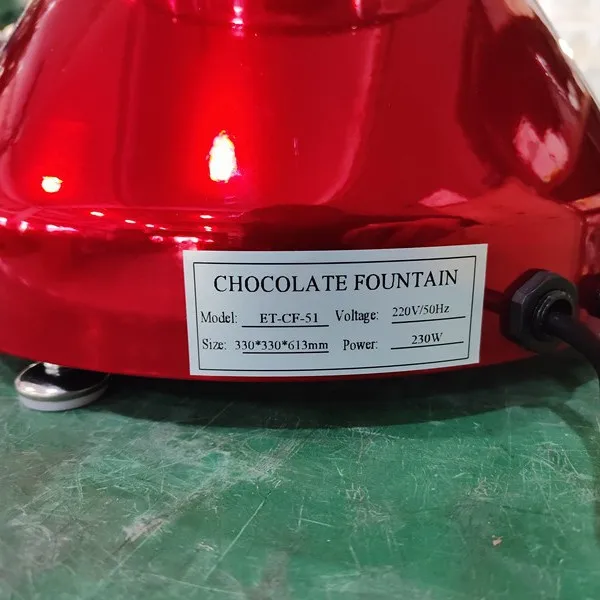 Commercial Chocolate Fountain Machine Spray Buffet Restaurant Hotel Ice Cream Display Fountain Machine