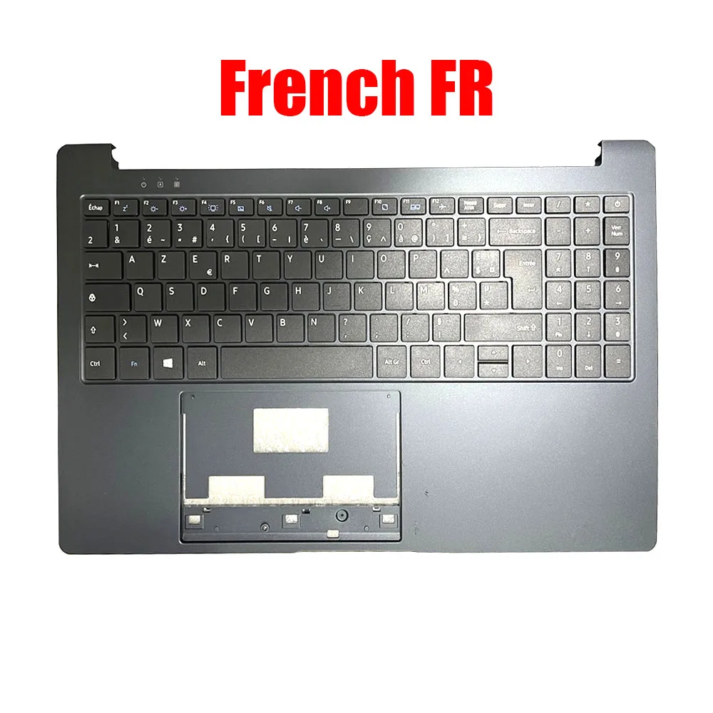 UK FR SP Laptop Palmrest For Dynabook For Satellite Pro C50-J Blue With French Spanish English Keyboard Upper Case