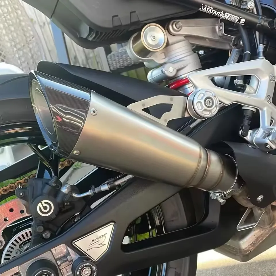 BMW S1000RR S1000R M1000R M1000RR 2019-2024 M1000 S1000 R RR 오토바이 배기 파이프 61MM 슬립온 머플러 팁 링크 파이프