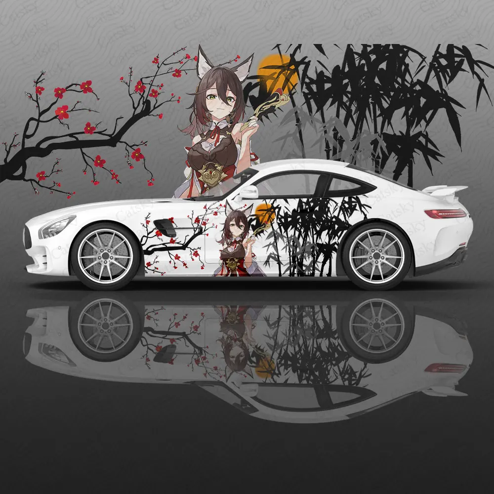 

Tingyun Anime Honkai Car Decal Flower Vinyl Car Stickers Car Side Graphics Decals, Universal Size, Vehicle Graphics