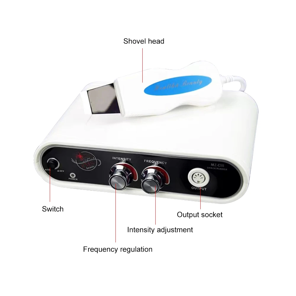 Professional Ultrasonic Skin Scrubber Deep Face Cleansing Removes Grains And Pimples Rejuvenation Peeling Beauty Care Machine