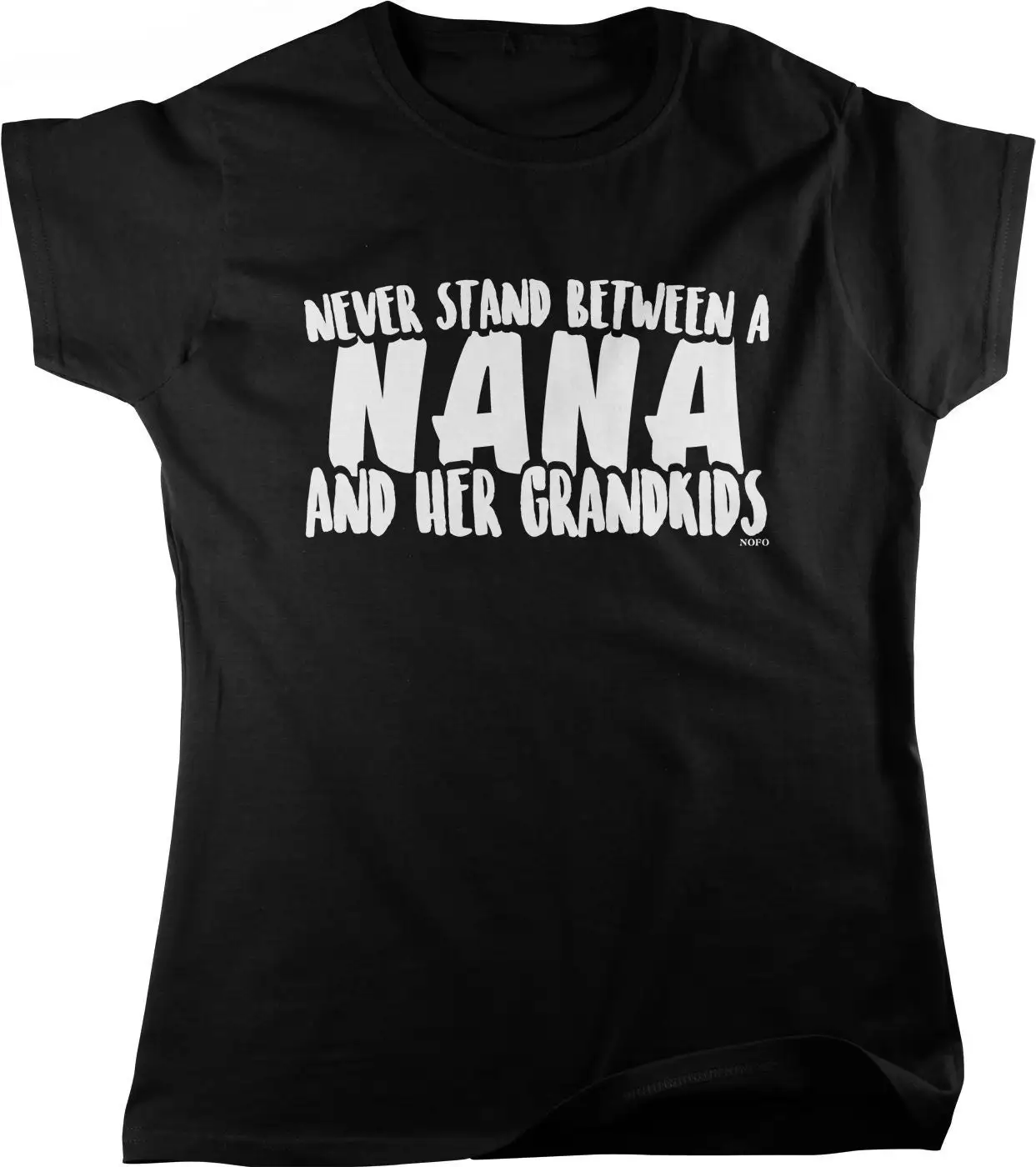 Never Stand Between a NANA and Her Grandkids Women's T shirt HOOD_00524