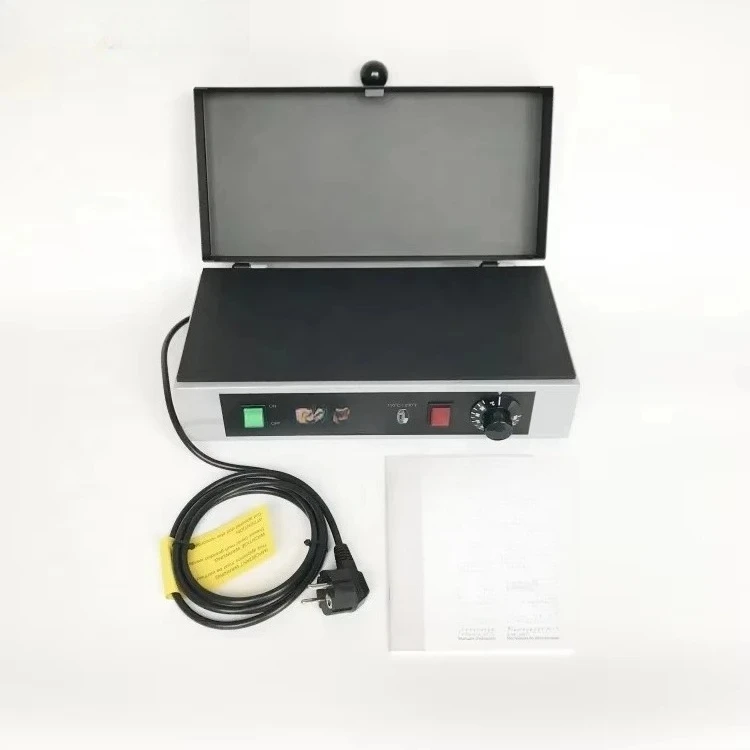 729659C/110V, electric hot plate, flat heating surface, with cover to retain heat and protect bearings from contaminants