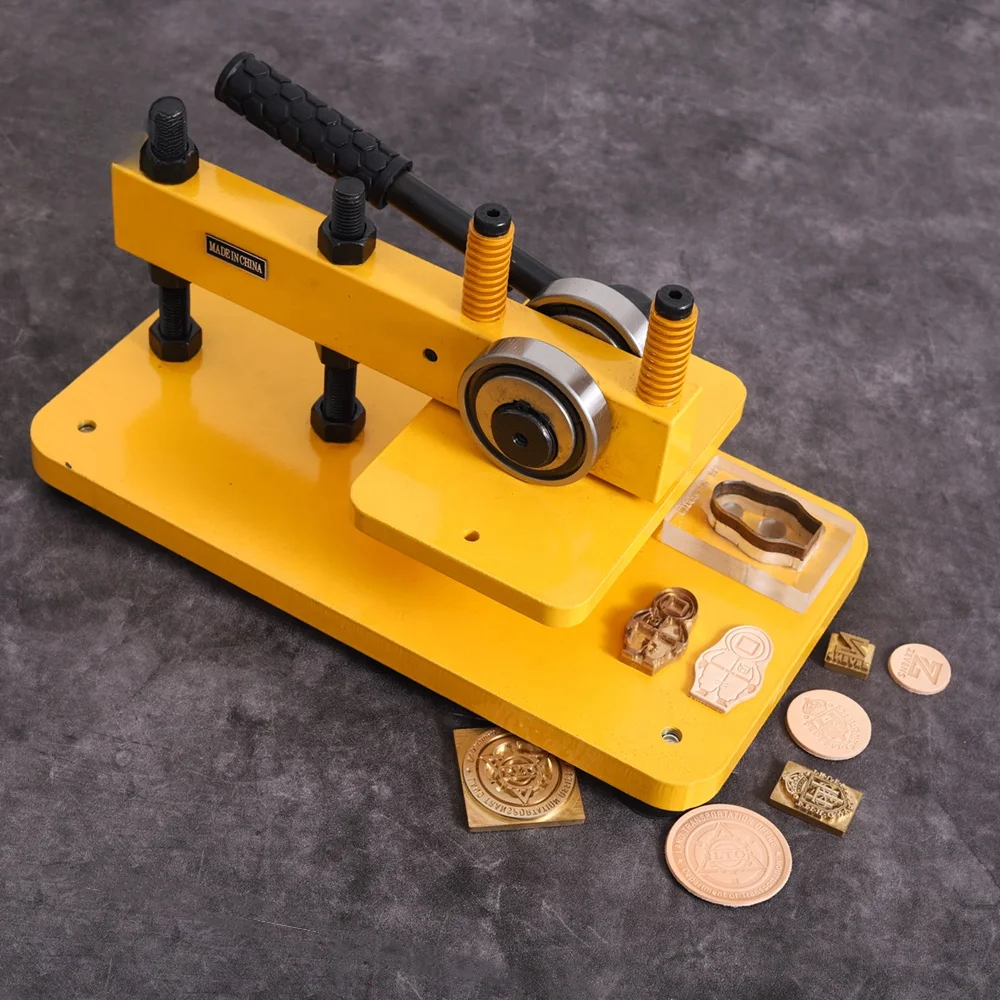 Handmade Leather Craft Tool Leather Press Tools Punch Press Stamping Machine Leather Knife Mold Brass Mold Machine