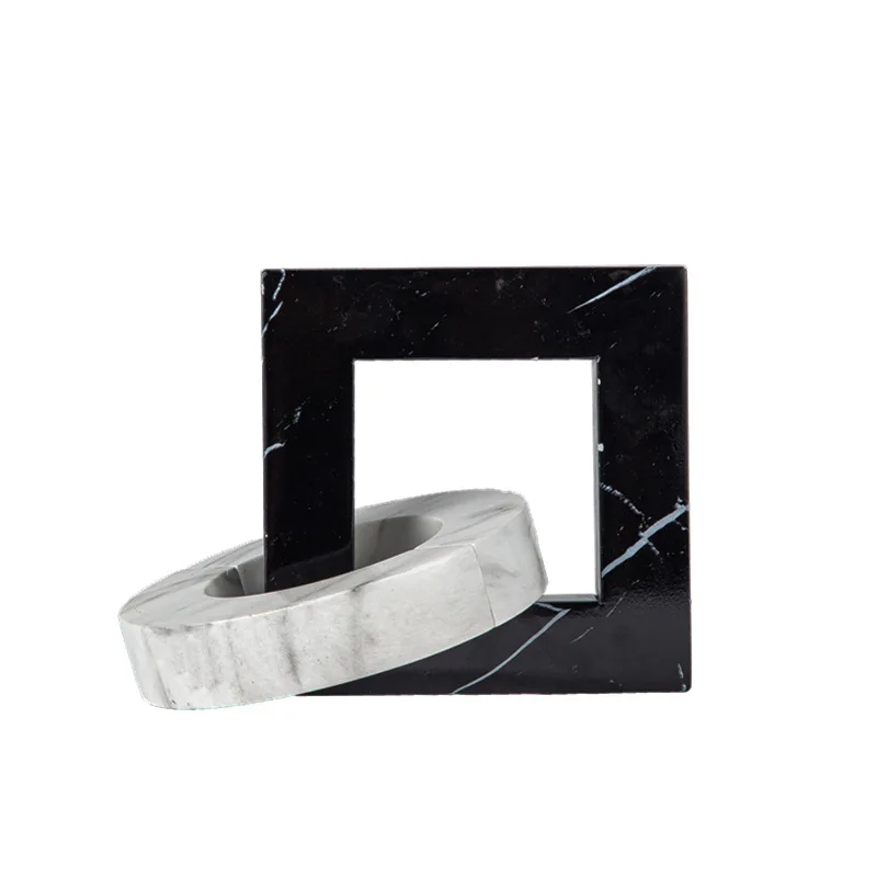 

Creative new European marble resin material handicrafts, living room jewelry model room soft decoration ornaments