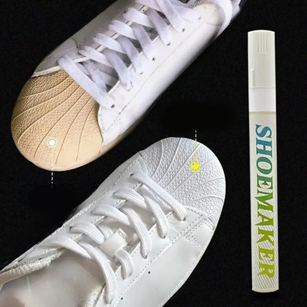 Shoes Stains Removal Sneakers Anti-Oxidation Pen Waterproof Repair Complementary Color White Go Yellow Shoe Whitening Cleaning