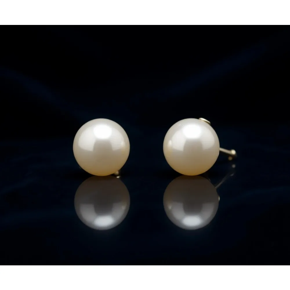 

12 пар серег-гвоздиков с жемчугом, гипоаллергенные, из хирургической стали, с круглыми бусинами, набор для женщин, 6, 8, 10, 12 мм