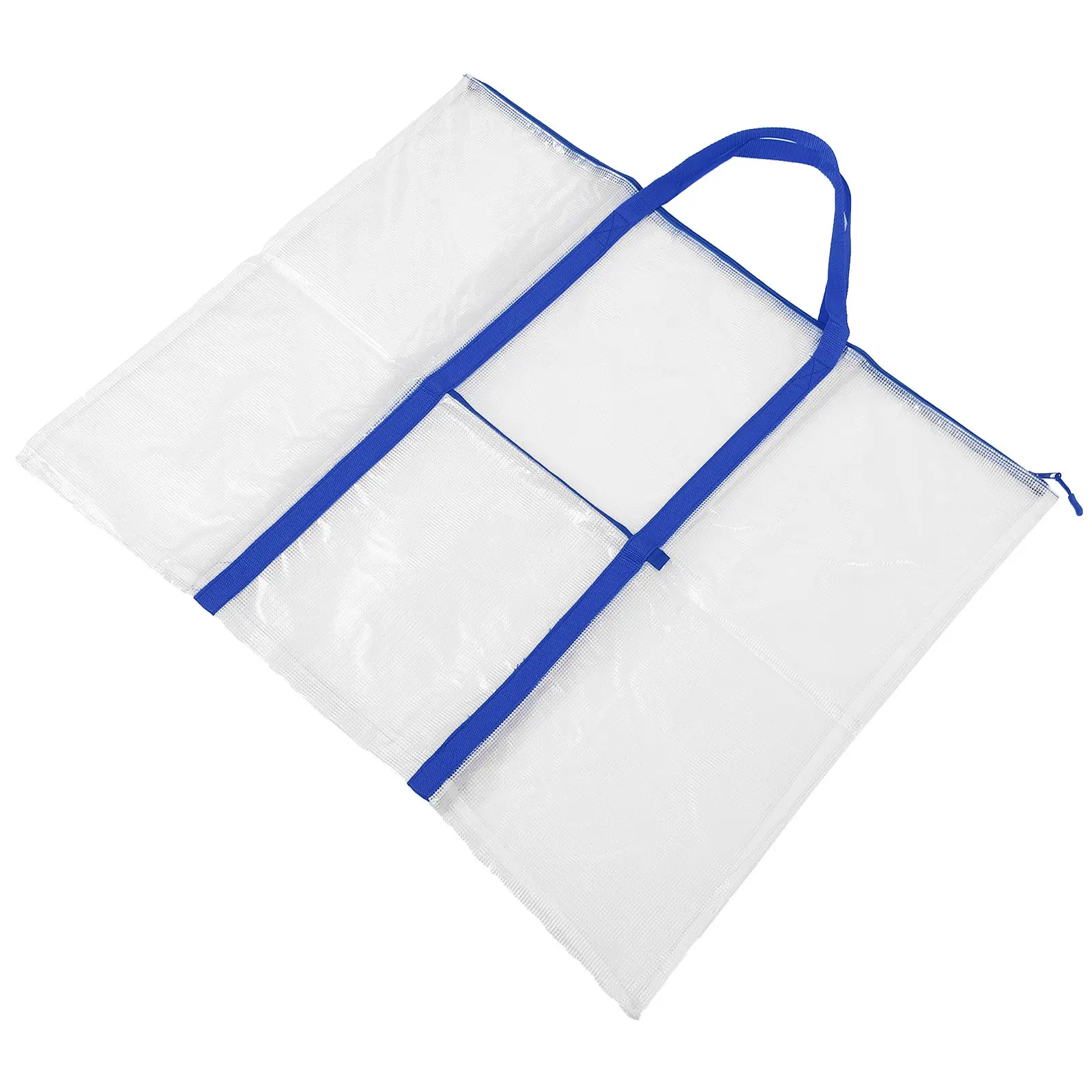 

Portable PVC Portfolio Bag Storage Pocket Handles Smooth Zipper Artist Drawing Board Carrier Painting Tool Organizer Art File