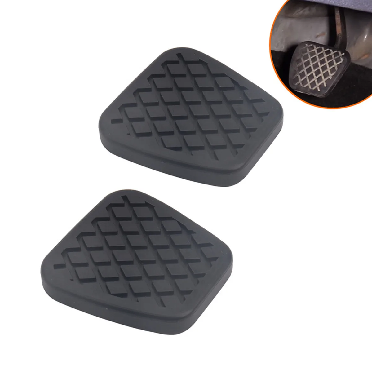 

2 Brake or Clutch Pedal Pads Cover For Honda Accord Civic CRV Element Prelude 172511JY0A 17670-S5A-A32