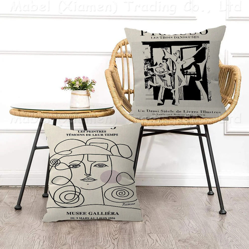 

Picasso Matisse Personalized Pillow Cover Kids Bedroom Wild Party Decor Pillowcase Kid Birthday Shower Gift