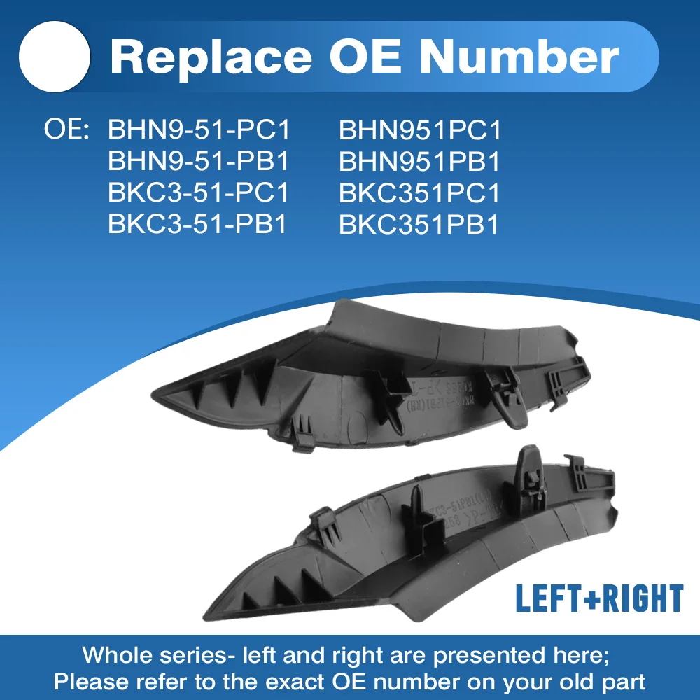 2 قطعة لمازدا 3 Axela BN BM 2014 2015 2016 2017 2018 2019 الزجاج الأمامي التفاف الزاوية الكسوة اليسار واليمين BHN9-51-PB1