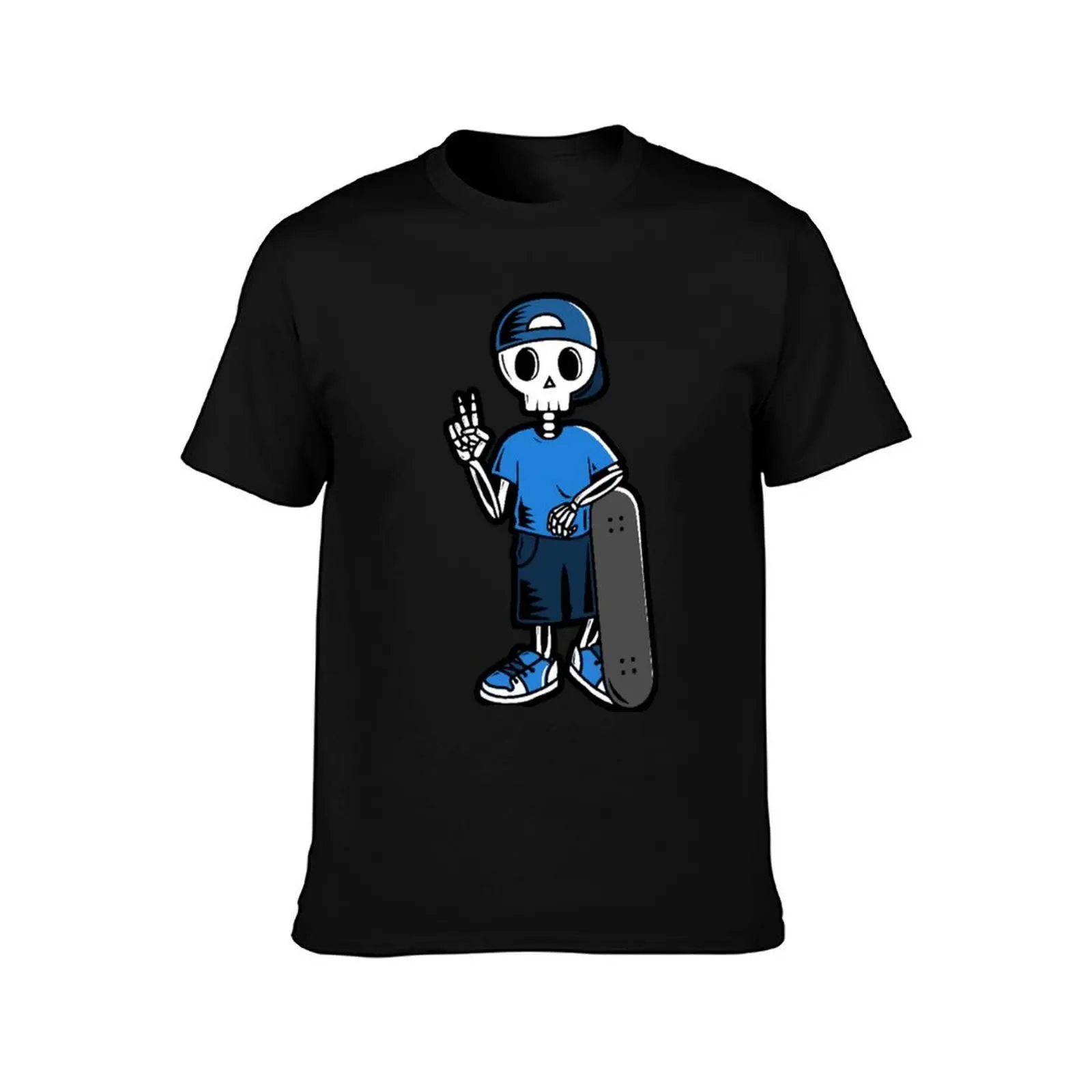 Never stop skating T-Shirt, Summer Casual Cotton Tee, Oversized Streetwear Tops, Vintage Graphic Print, Loose Fit Short Sleeve