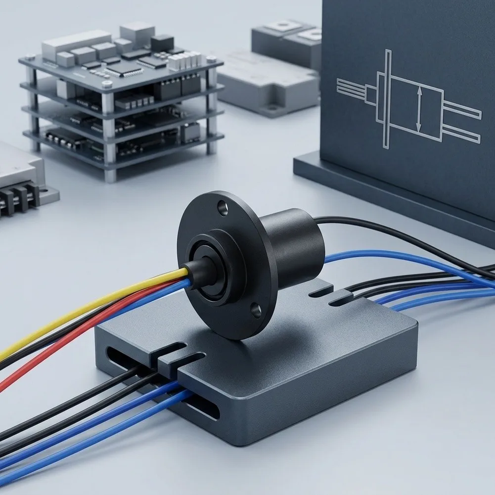 1pc 15A Electrical Slip Ring 360-degree Rotation 2/3/4 Wire Slip Ring For Electrical Testing Equipment Voltage Regulators