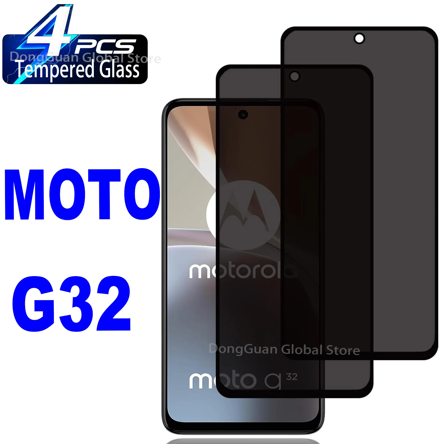 

For Motorola Moto G32 Anti Spy Tempered Glass Protector Privacy Screen Film