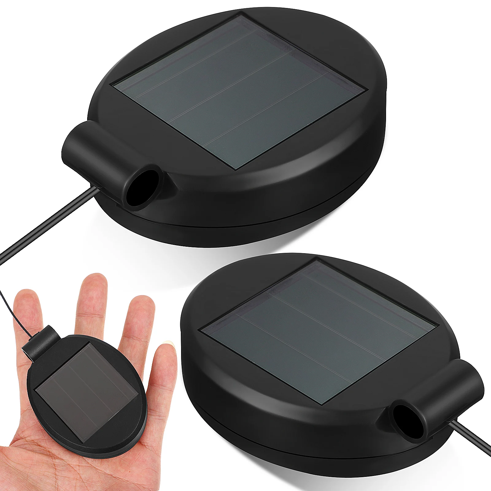 

2 pcs Solar Lanterns Outdoor Garden Lights Replaceable Panels Decorative LED Light Panel For Garden Lighting Solutions