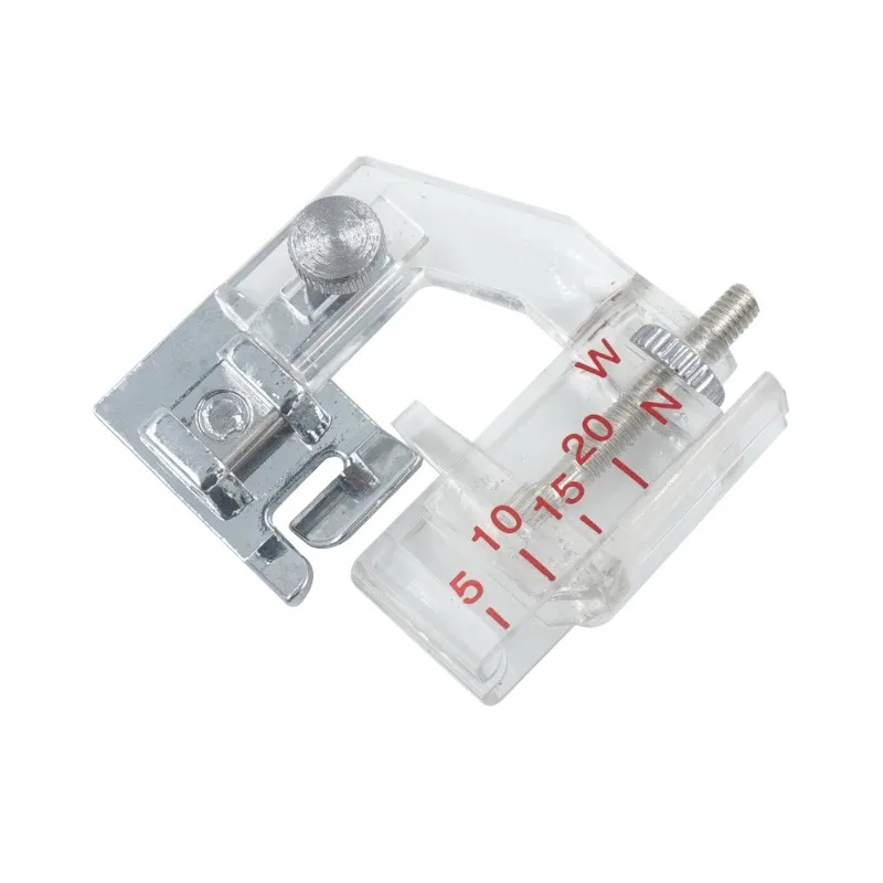 Adjustable Bias Binder Foot 6290, 5‑20mm Binding Presser Foot, Snap‑on Low Shank for Household Multi‑function Sewing Machine