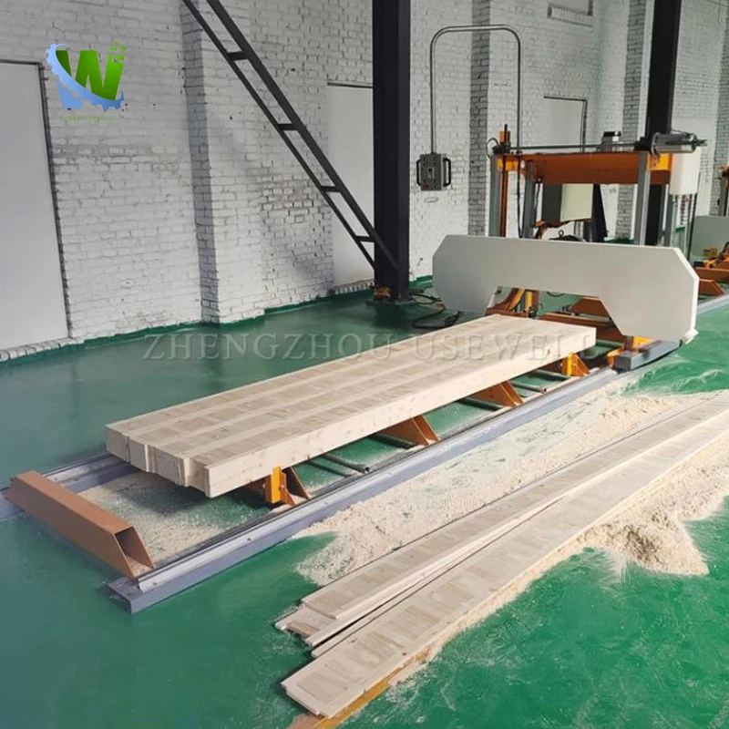 Woodworking Panel Sliding Mill Sawmill Horizontal Band Lumber Gantry Saw Round Cutting Sawing Hine For Wood Working