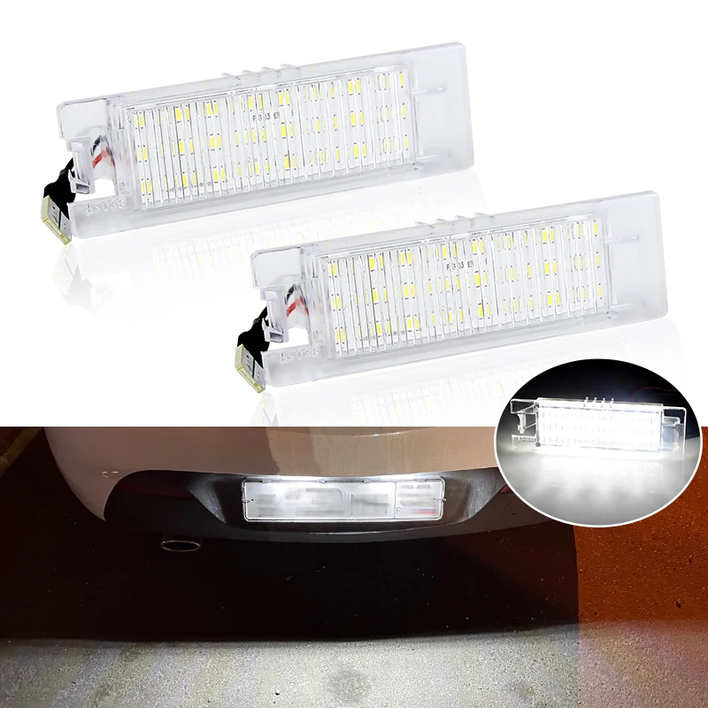 2Pcs Canbus Car LED Number License Plate Light for Opel Vectra C Astra J H Zafira B Insignia Corsa C Meriva A Tigra B Lamp