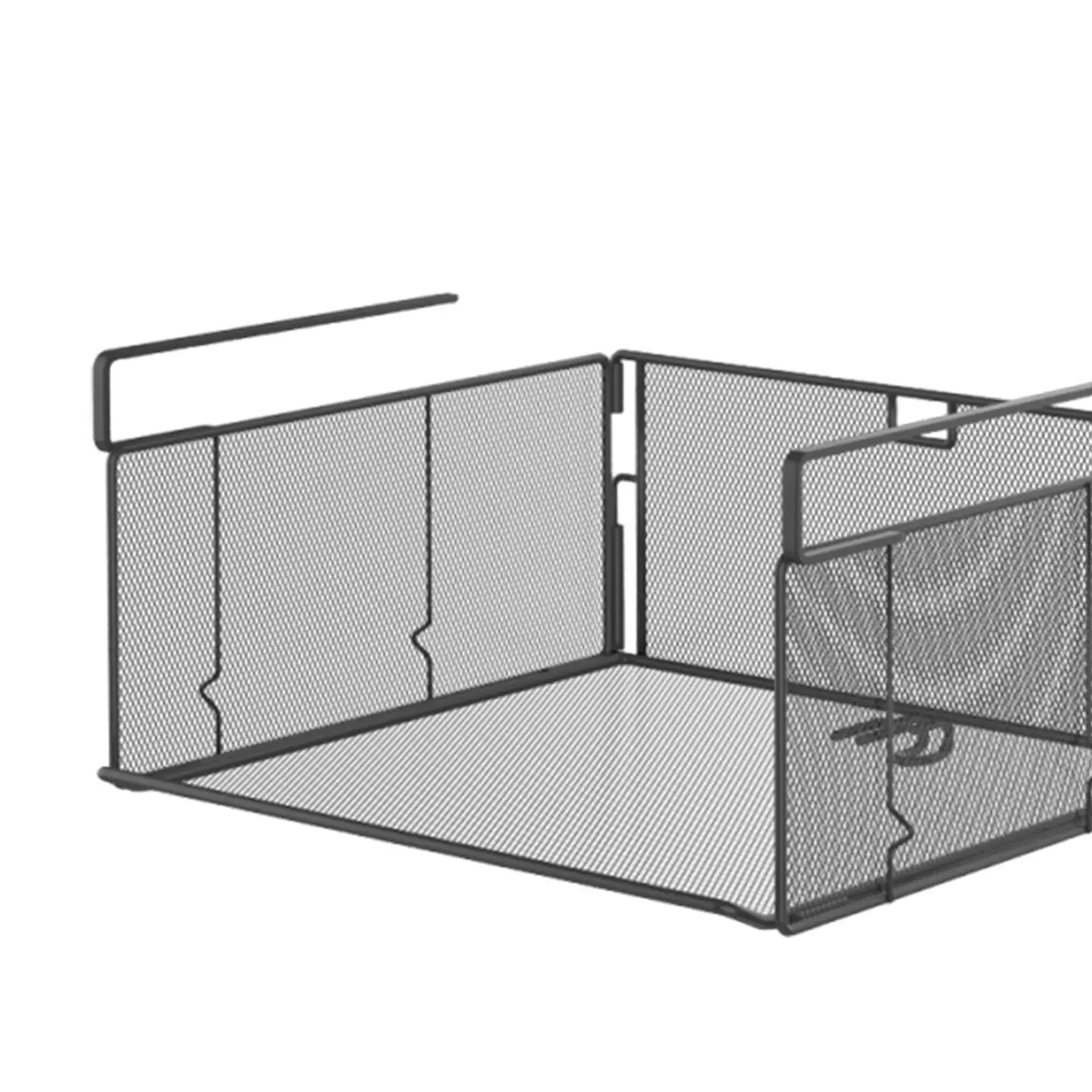 Stackable Under Cabinet Shelf Extender Wire Basket No Assembly Organizer Drawer Storage for Kitchen Cupboard Wardrobe