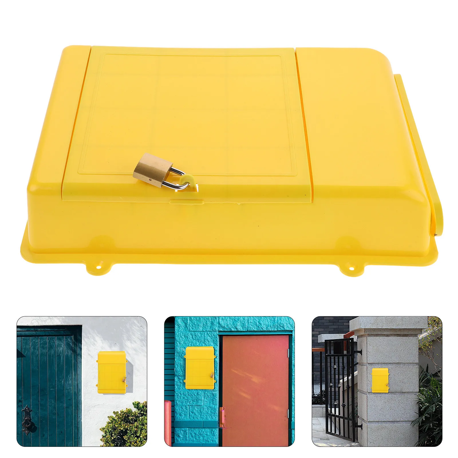 Public Reports Suggestion Box Lockable Wall Mount Letter Box Vintage Mailbox Housing Complaint Voting Case Wall Mount Mailbox