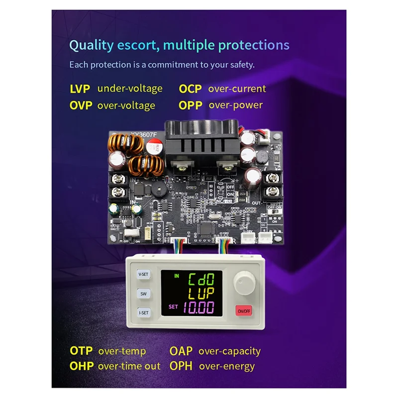 ABZZ-CNC DC Adjustable Voltage Regulated Power Supply Constant Voltage Constant Current Solar Charging 7A/252W