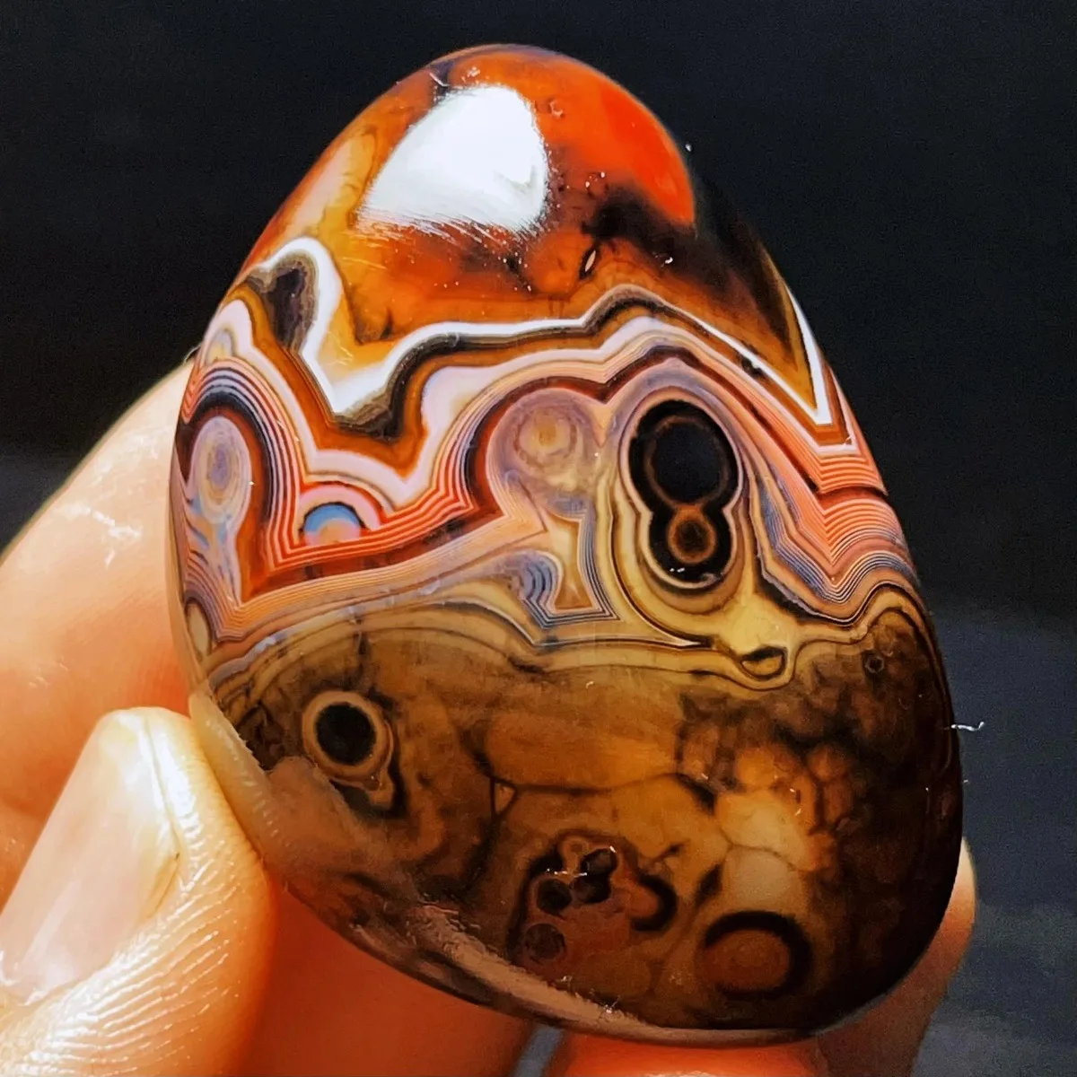 Natural Banded Agate Desert Treasure, Polished Tumbled, Artisan Stone, Rock Collection, Crystal Collection, Table Display