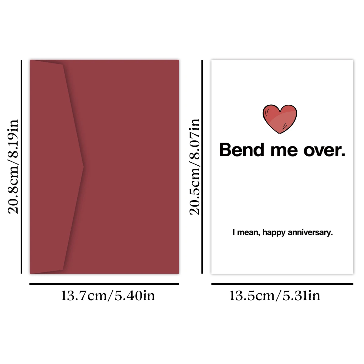 1PC/Pack Funny Love Anniversary Card for Boyfriend Husband,Naughty Humour Anniversary Card,Personalized Greeting Card for Men