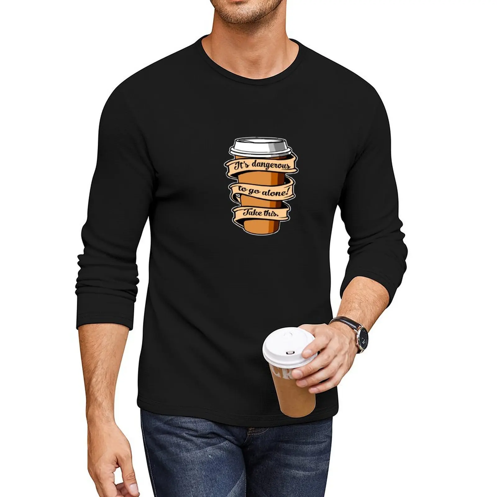 

Take Coffee Long T-Shirt oversized t shirt graphics t graphic shirts graphic tees men