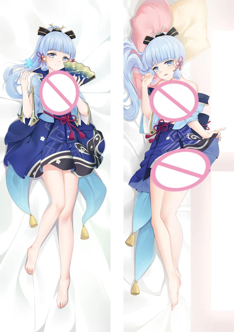 180cm Genshin Impact Kamisato Ayaka Dakimakura Cushion Cover Double-sided Hugging Fullbody Pillow Case Home Bedding Pillow Cover