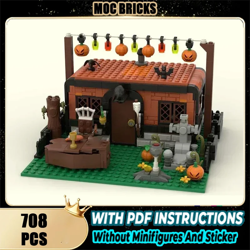 

Модель City Street View Moc, строительные кирпичи, технологические модульные блоки для кемпинга на Хэллоуин, подарки, рождественские игрушки, наборы «сделай сам», сборка