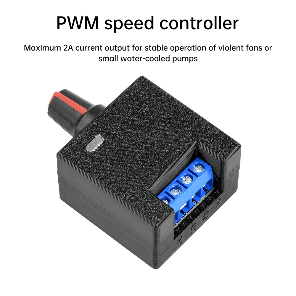 

DC 5-12 В 2A ШИМ-регулятор скорости, регулирование скорости вентилятора, шумоподавление, DIY водяной охлаждающий радиатор, светодиодный модулятор 1%-100%
