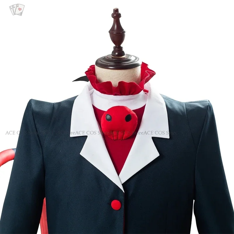 Anime Hazbin Cosplay Lucifer Hotel Charlie Morningstar Costume Vaggie Blitzo AD Angel Dust Cosplay Clothes Halloween Party Suit