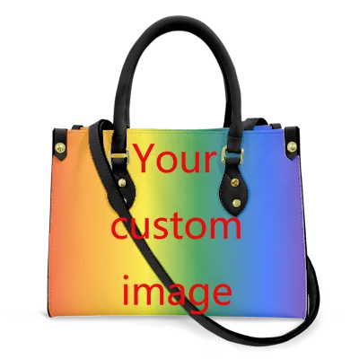 Custom Pattern Clutch Bag Women Gift High Quality Top Handle PU Leather Crossbody Bag Outdoor Portable Shopping Tote Bag