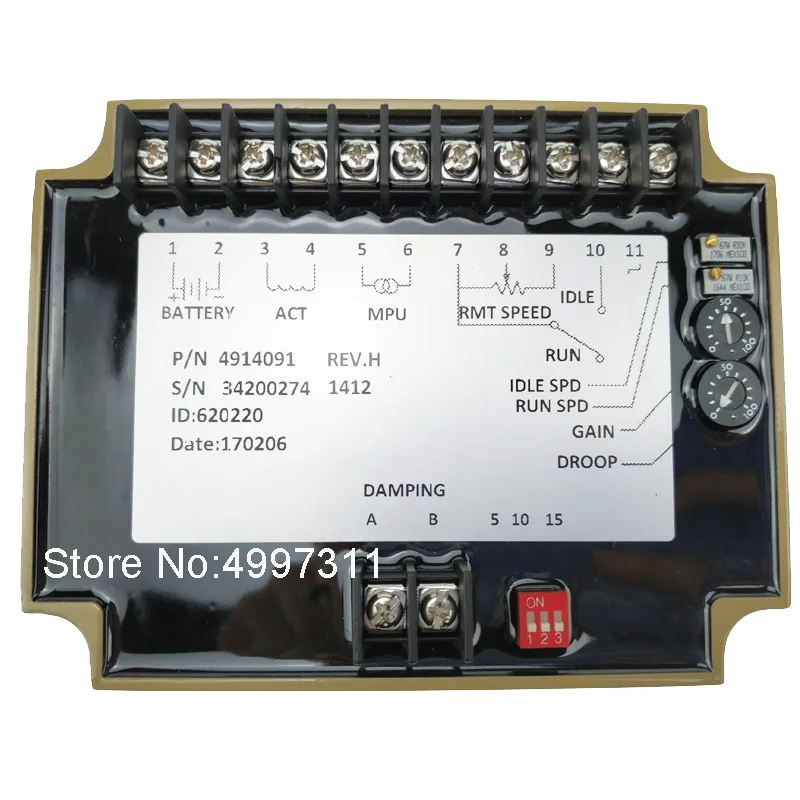 

Engine Speed Controller Governor 4914091 Automatic Speed Control Governor 4914090 4914091 For Cummins Generator Parts