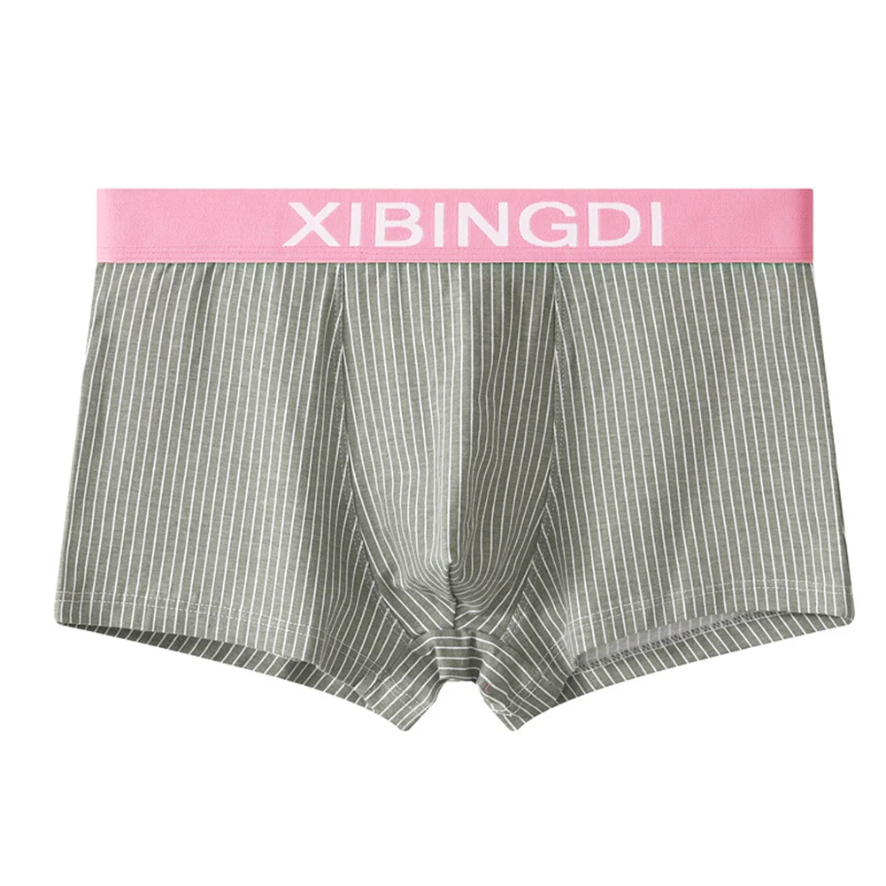 

For Daily Wear Soft Cotton Breathable Panties Everyday Use Green Classic Style Boxer Shorts Applicable Gender Male